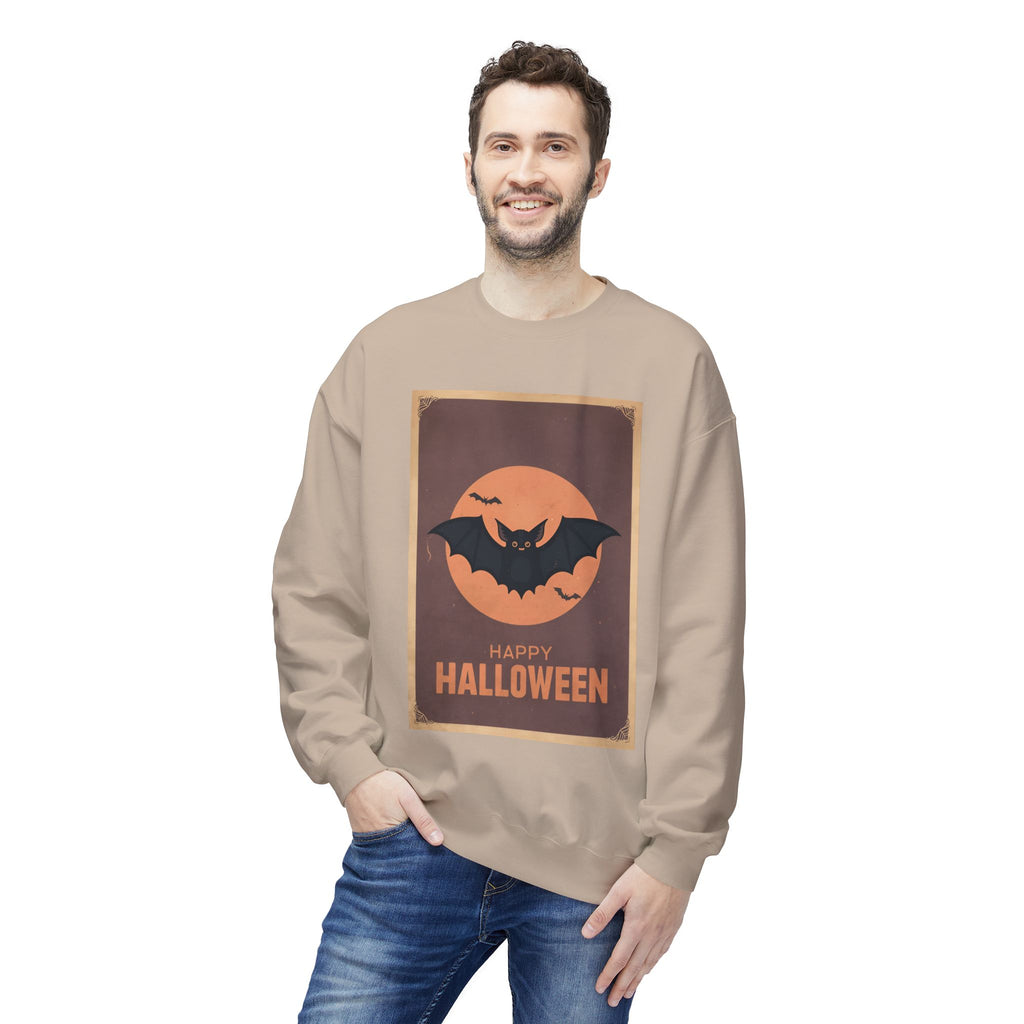 Halloween Bat Sweatshirt, Unisex Crewneck