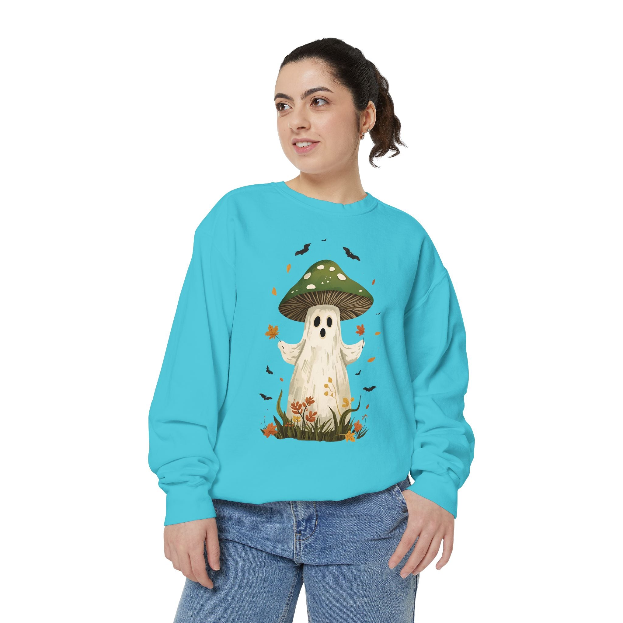 Cute Ghost Mushroom Sweatshirt