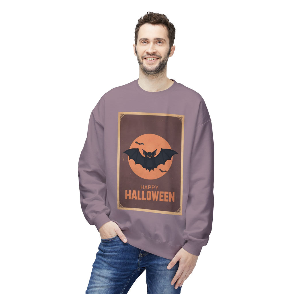 Halloween Bat Sweatshirt, Unisex Crewneck